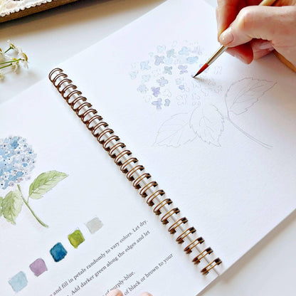 Flowers - Watercolor Book w/ Paints
