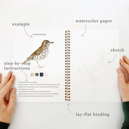 Birds - Watercolor Book w/ Paints