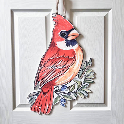 Red Cardinal Door Hanger