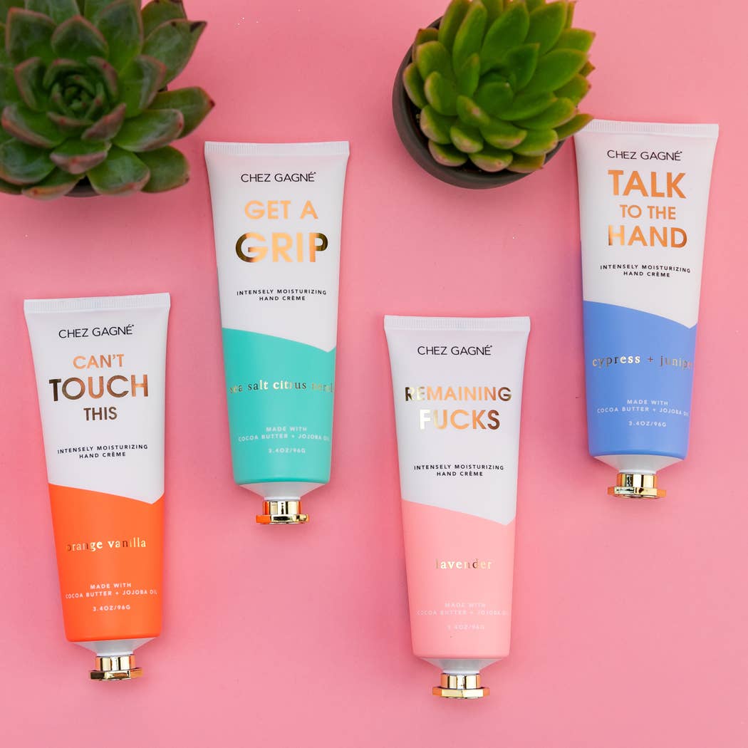 Get A Grip - Funny Hand Cream Gift, Sea Salt Citrus + Neroli