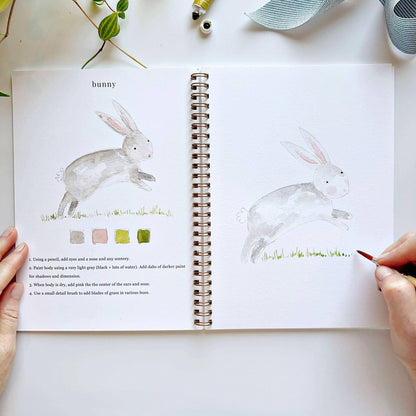 Animals - Watercolor Book w/ Paints