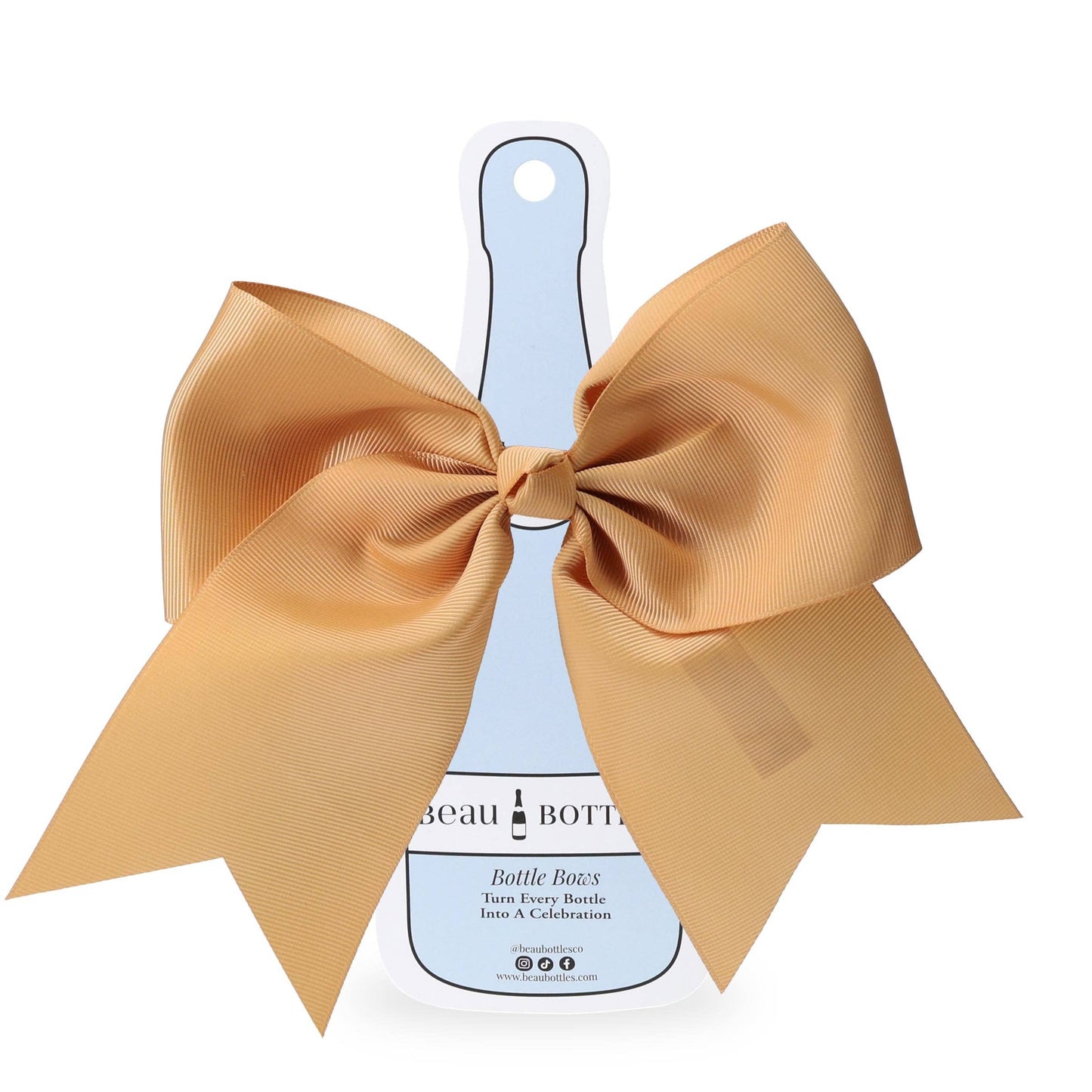 Old Gold Grosgrain Bottle Bow