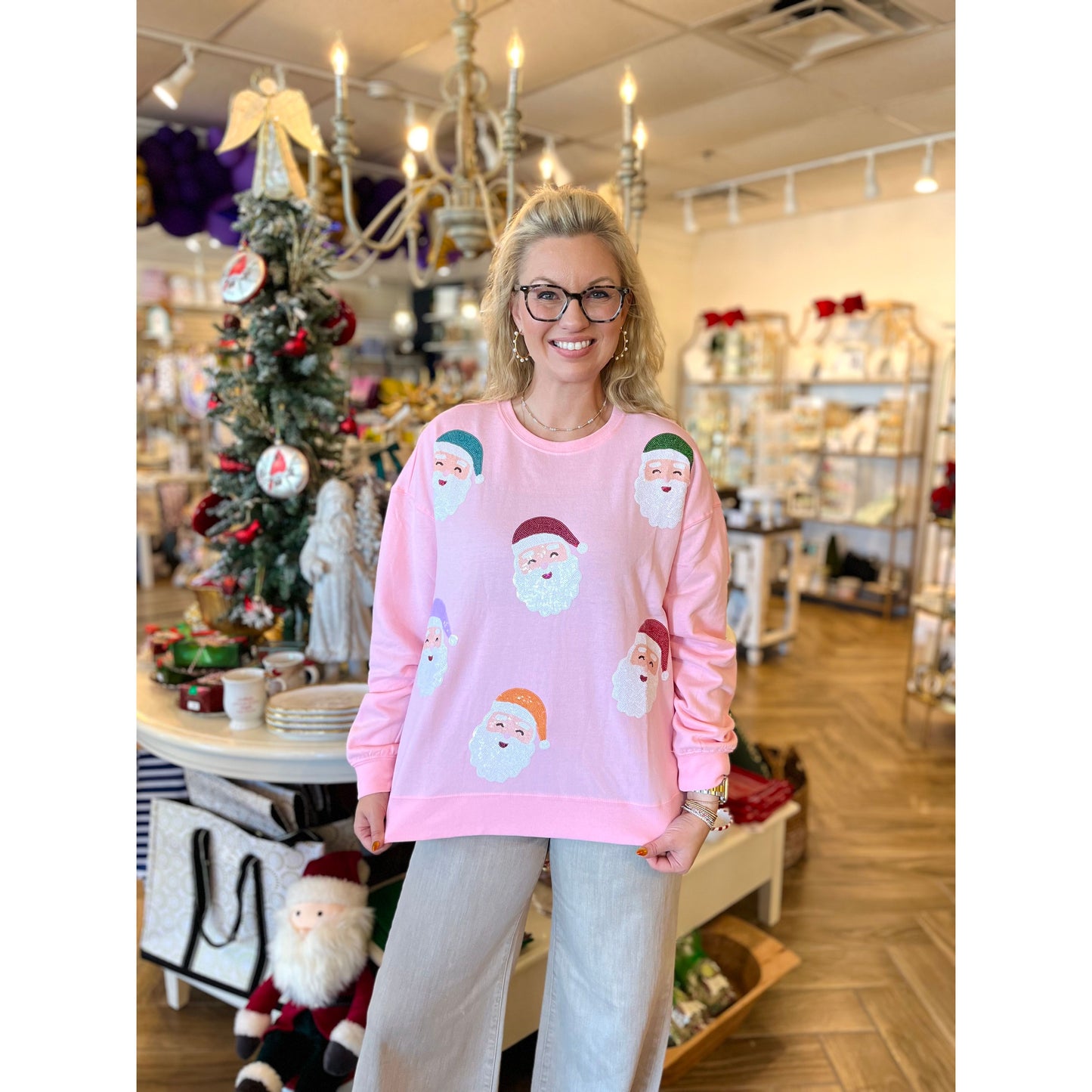 Santa Sparkle Sweatshirt