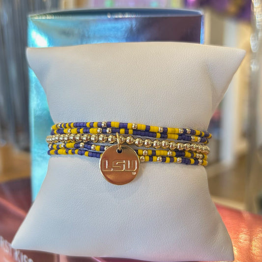 Gameday Hope Unwritten Bracelet - Purple/Yellow