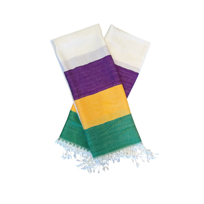 Mardi Gras Striped Scarf