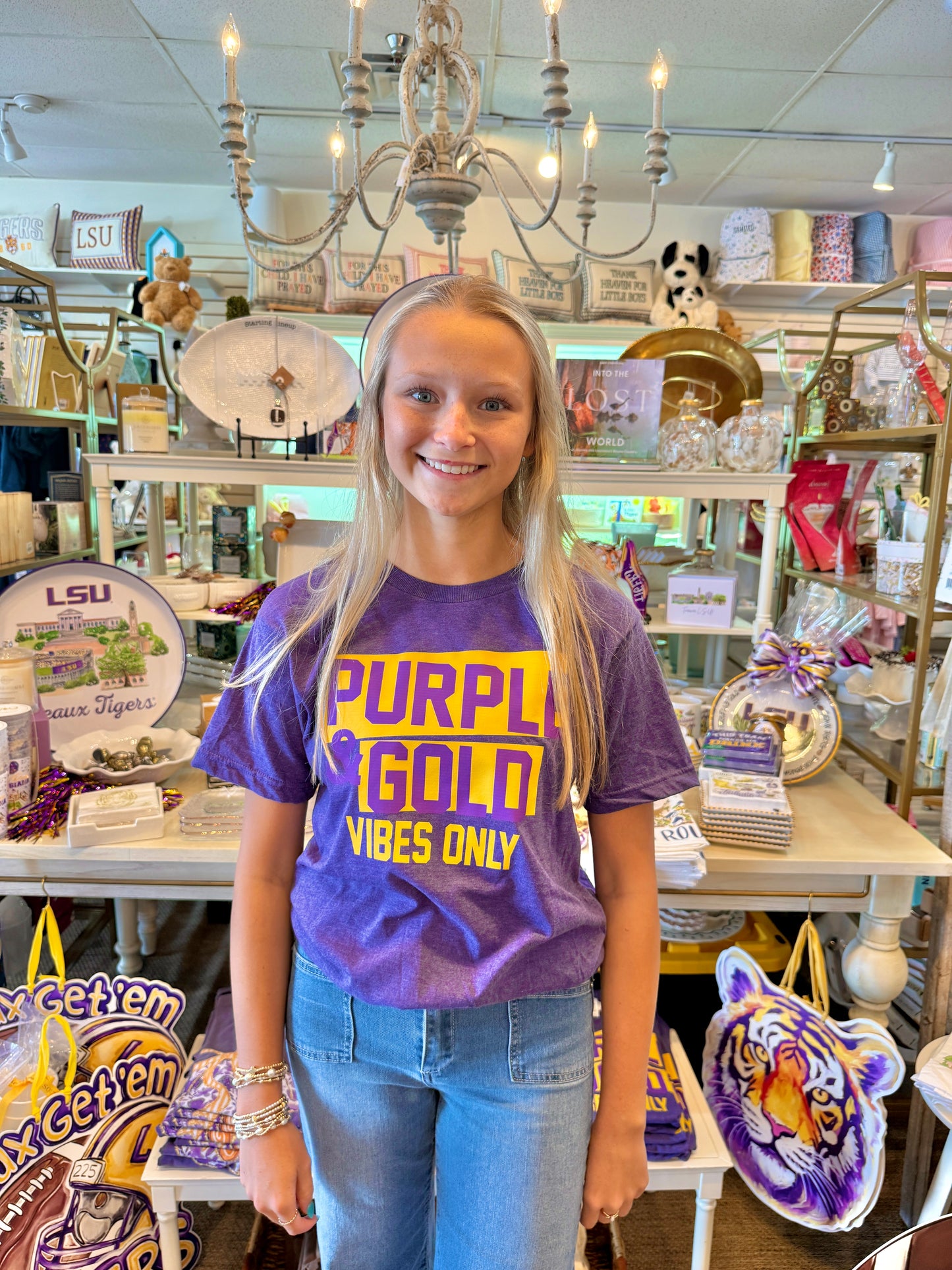 Purple & Gold Vibes Tee: