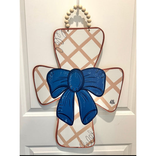 Mocha Bow Cross Hanger