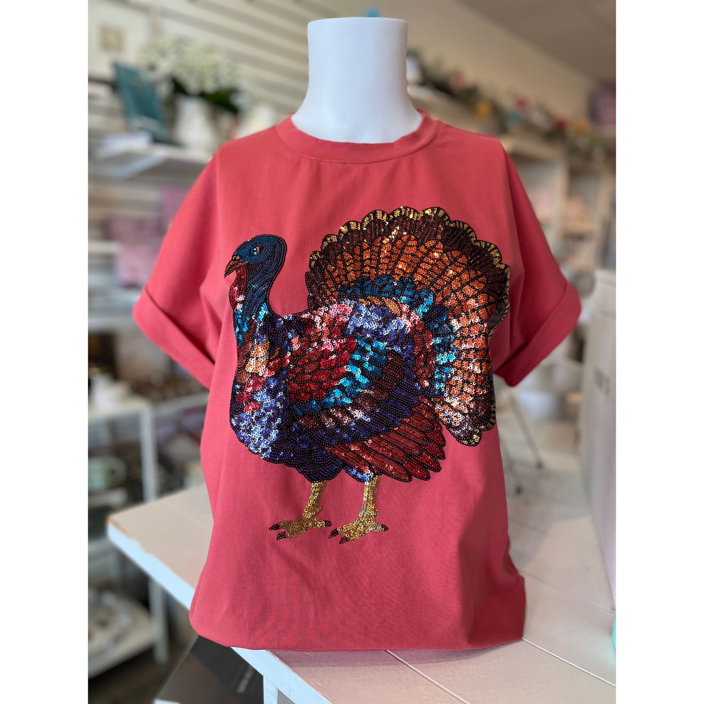 Turkey Time Sequin Tee