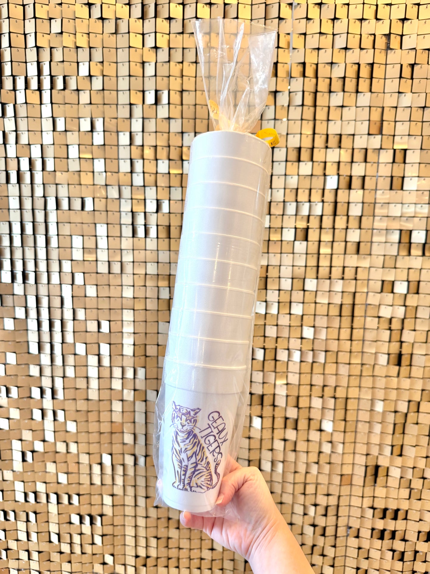 Geaux Tigers Foam Cups