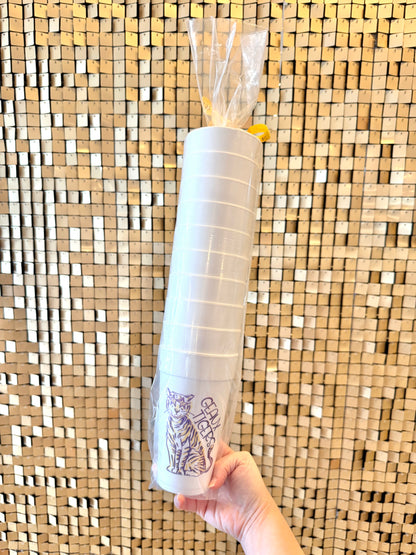 Geaux Tigers Foam Cups