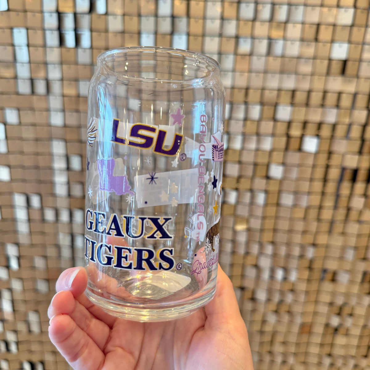 LSU Glass Cup