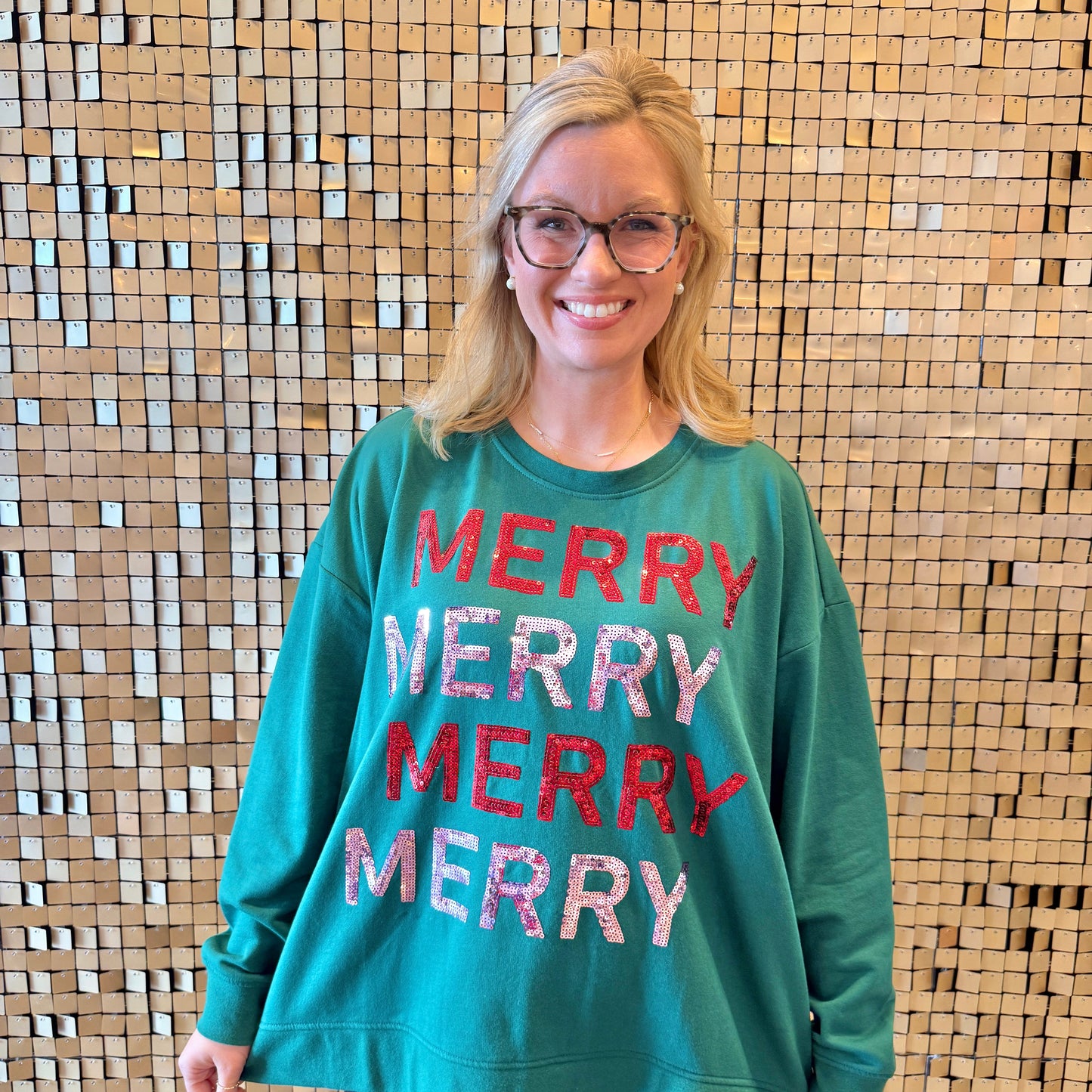 Merry Sequin Pullover