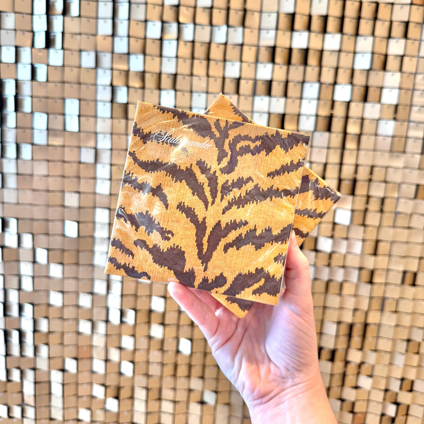 Golden Tiger Cocktail Napkins