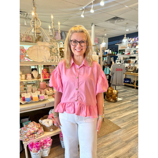 Confetti Pink Top: