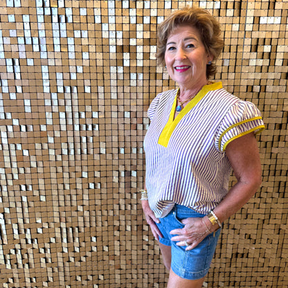 Seersucker Sensation Top: