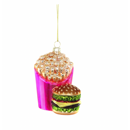 Burger + Fries Ornament