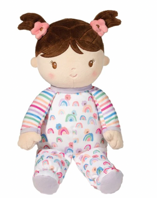 Isabelle: Rainbow Stripe Plush Doll