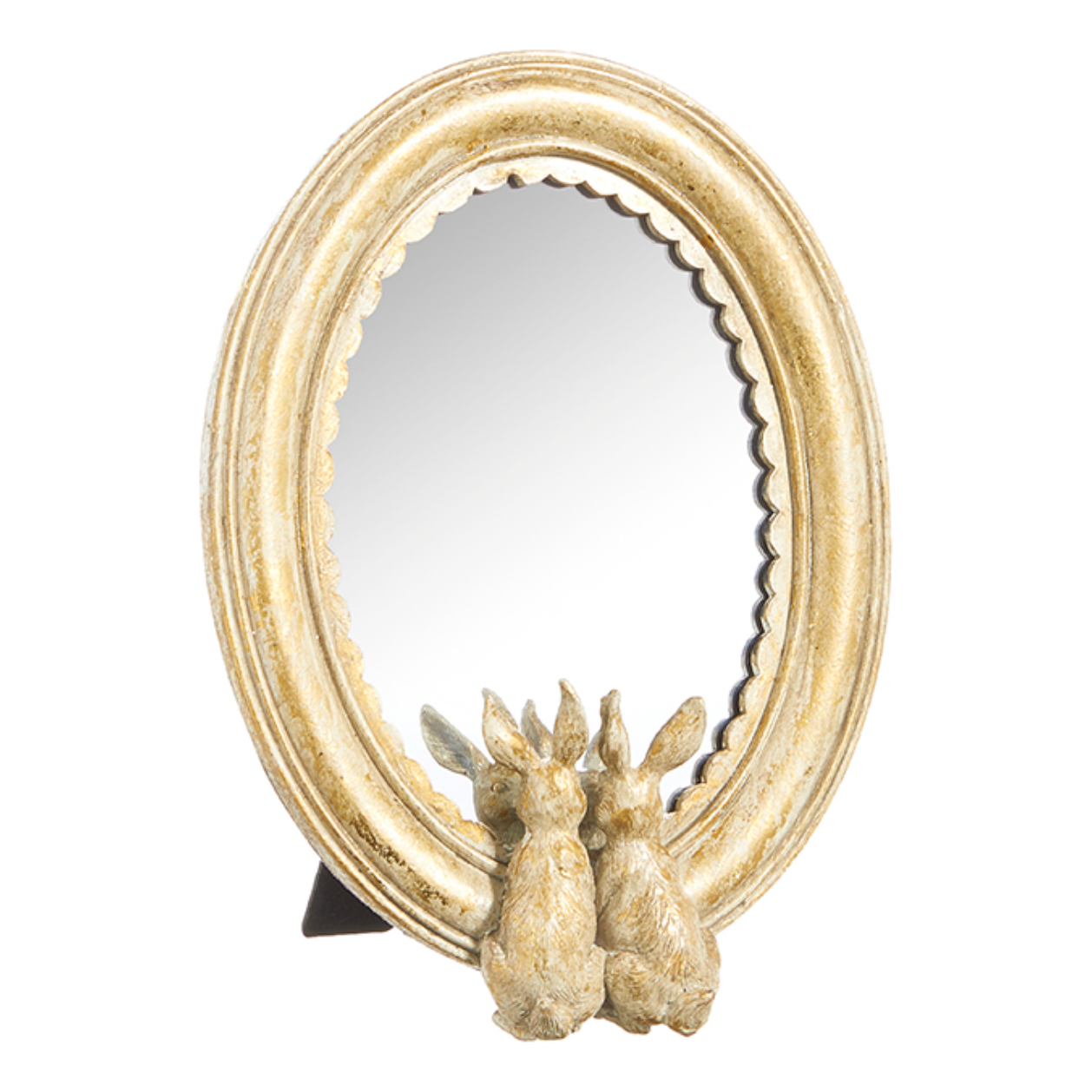 Gold Rabbits Mirrored Decor