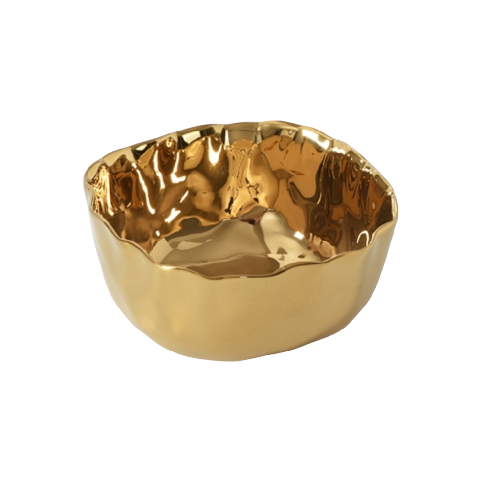 Snack Bowl - Textured Mascali Gold