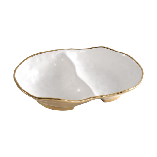 2 Section Bowl - Moonlight Gold