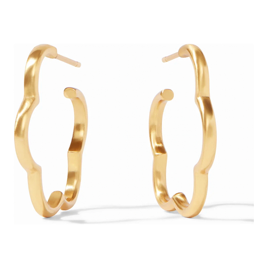 Gardenia Hoop - Gold - Lrg