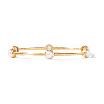Milano Luxe Bangle - Pearl - Med
