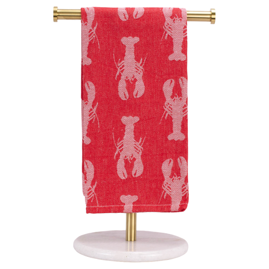Crawfish Jacquard Towel - Red