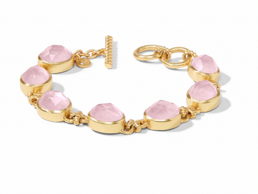 Nassau Demi Stone Bracelet - Iridescent Rose - OS