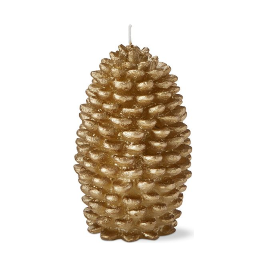 Pinecone Candle - Gold