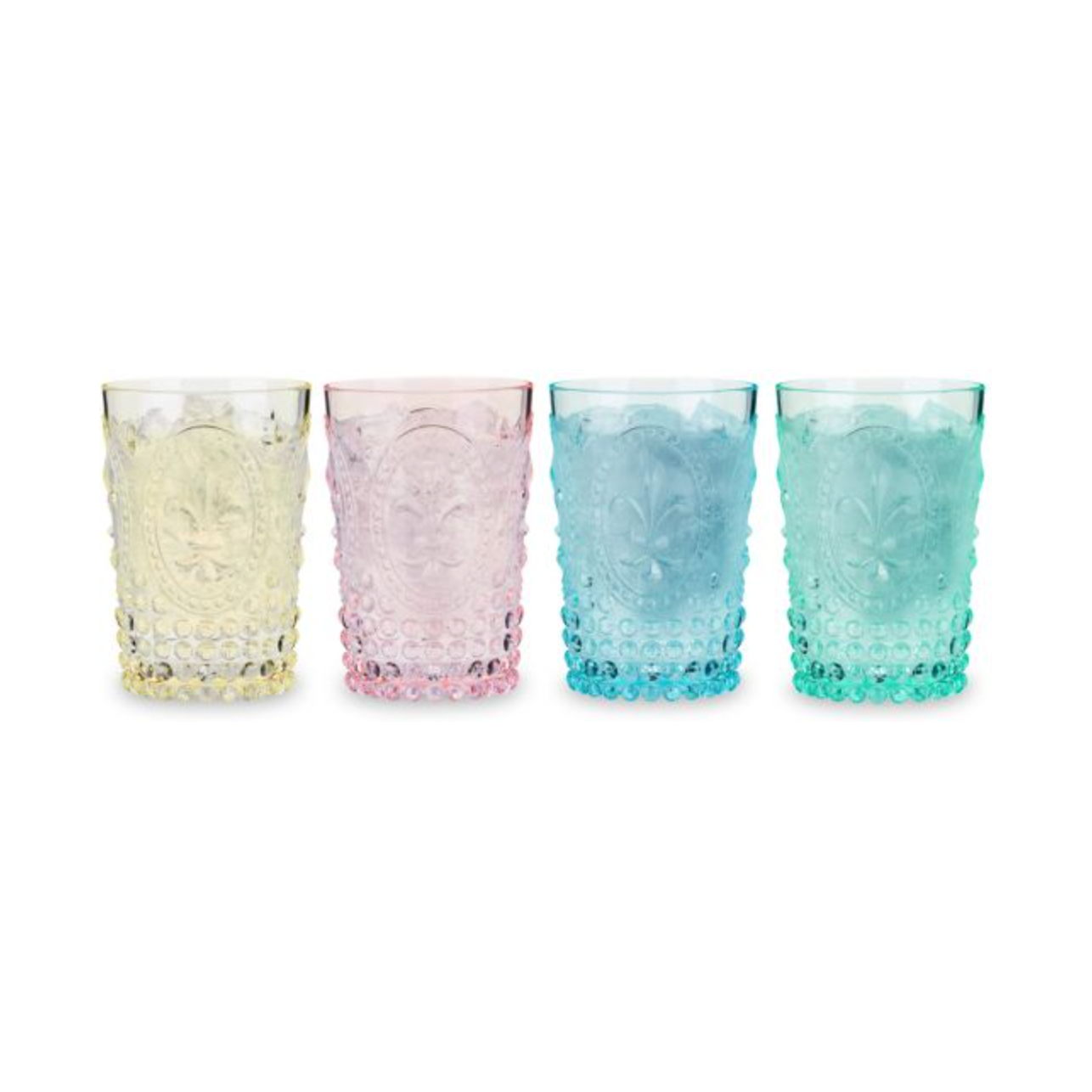 Embossed Shatterproof Tumbler Set