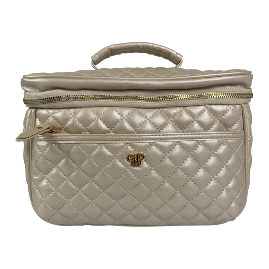 Train Case - Pearl Quilted