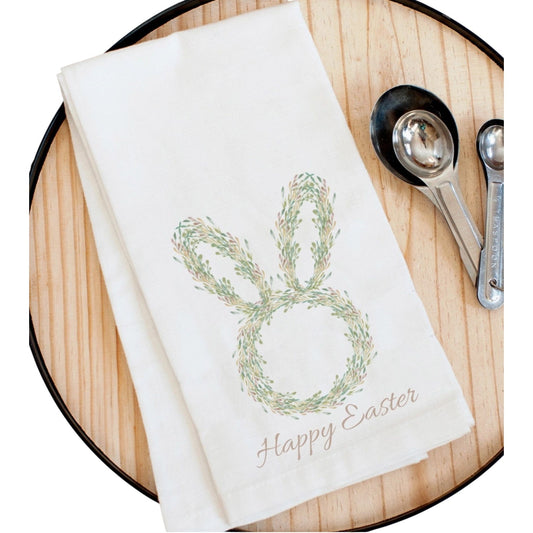 Bunny Wreath Towel