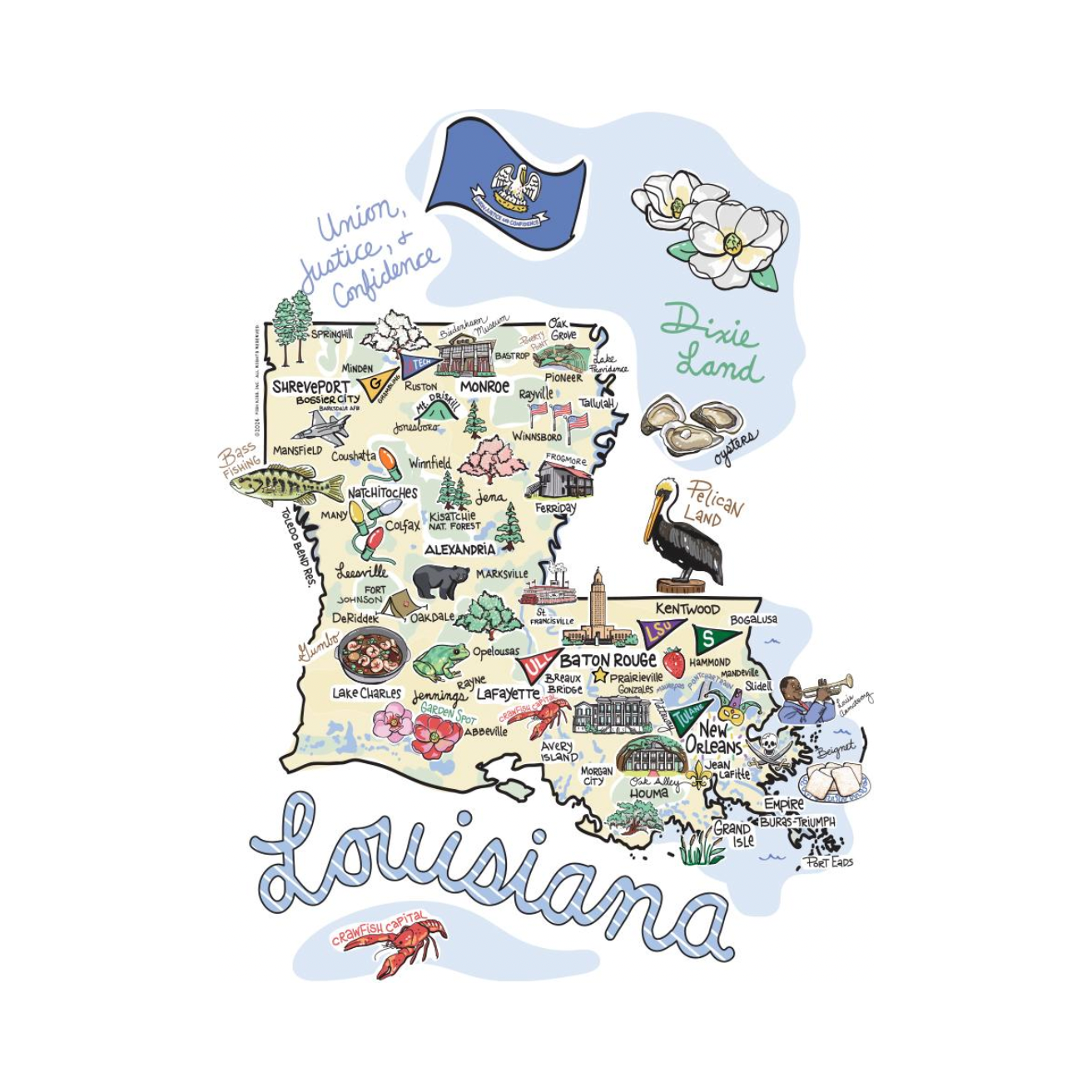 Louisiana Mega Mug 40oz