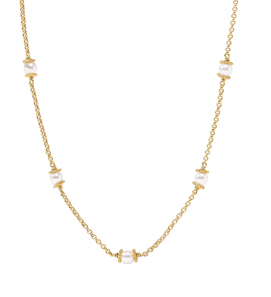 Hydra Delicate Necklace - Pearl