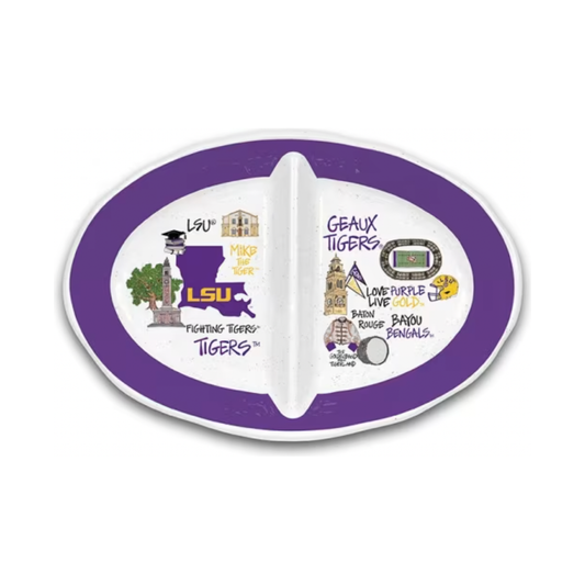 LSU 2 Section Melamine