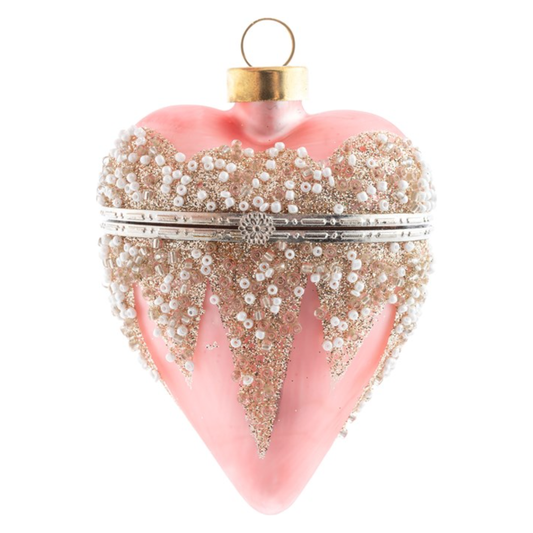 Heart Locket Glass Ornament