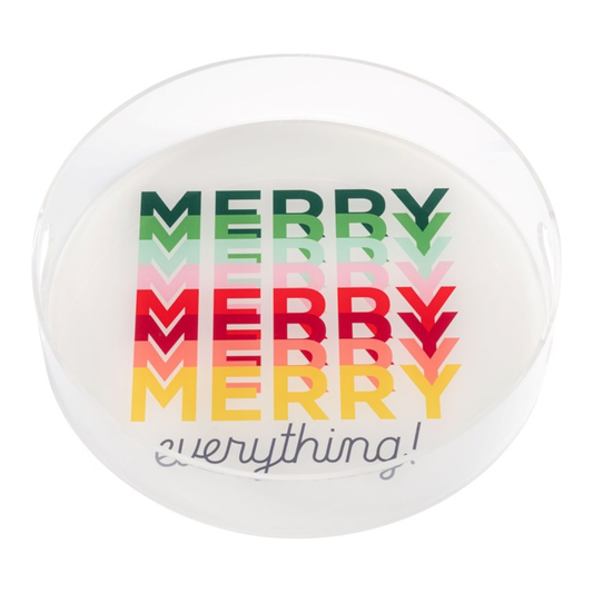 Merry Everything Acrylic Tray