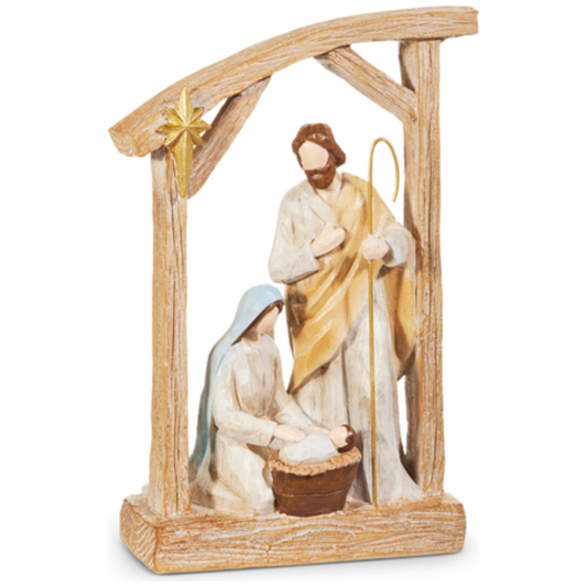 Holy Family Wooden Display
