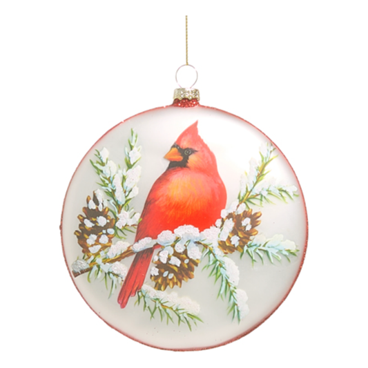 Cardinal Disc Ornament