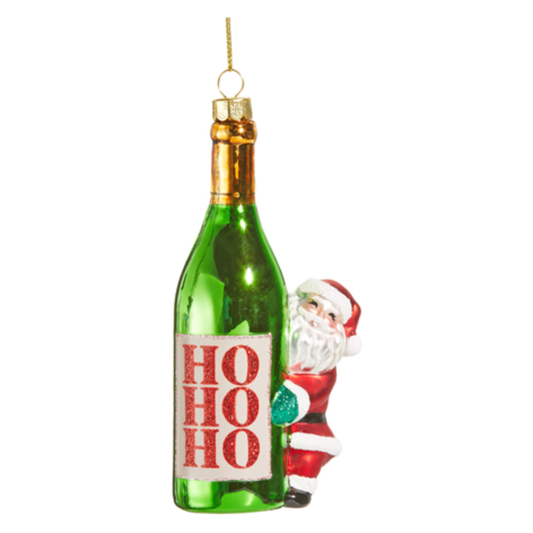 Santa Cheers Ornament