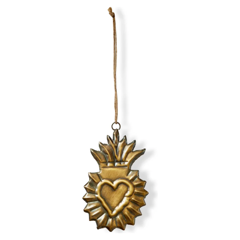 Sacred Heart Metal Ornament