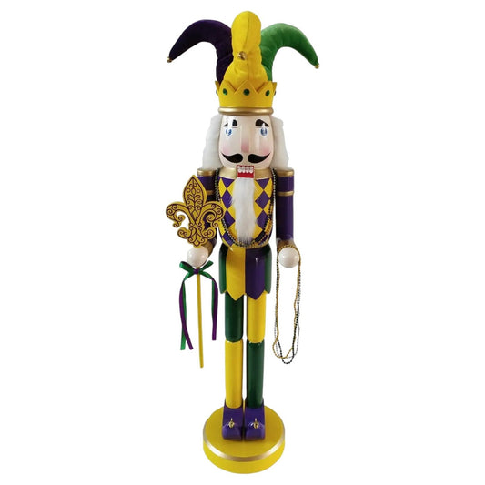 36" Mardi Gras Nutcracker