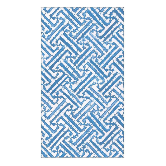 Fretwork Blue Guest Napkin Pack