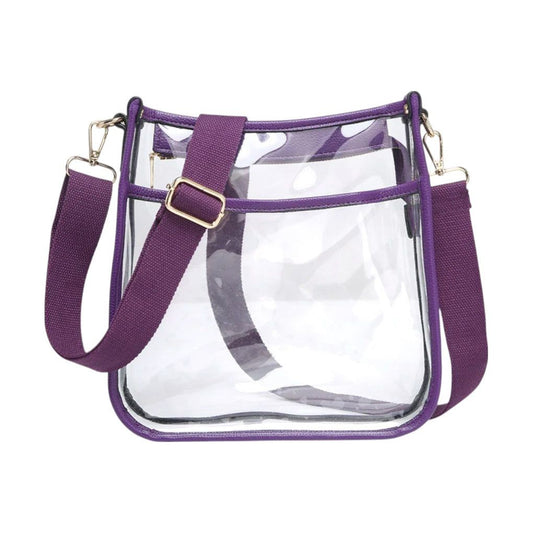 Posie Clear Bag: Purple
