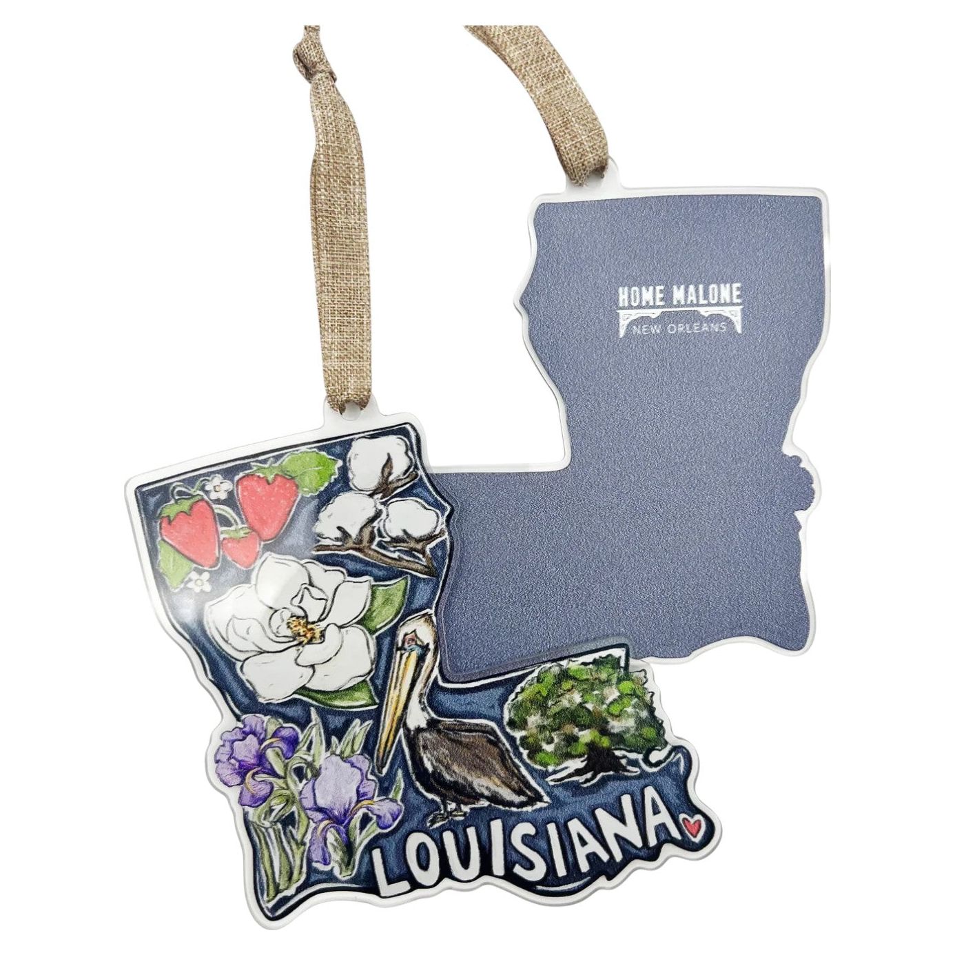 Louisiana Favorites Acrylic Ornament