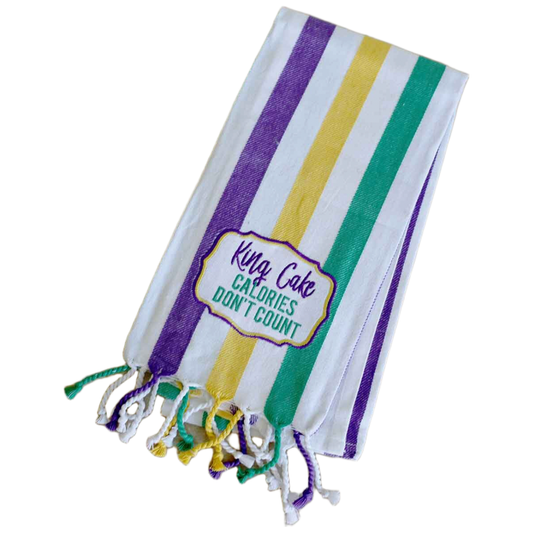 King Cake Striped Towel