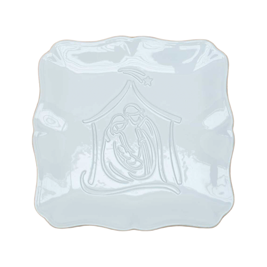 Nativity Embossed Platter