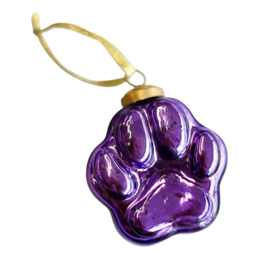Paw Ornament - Purple