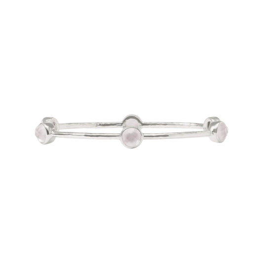 Milano Luxe Bangle - Clear Crystal - S