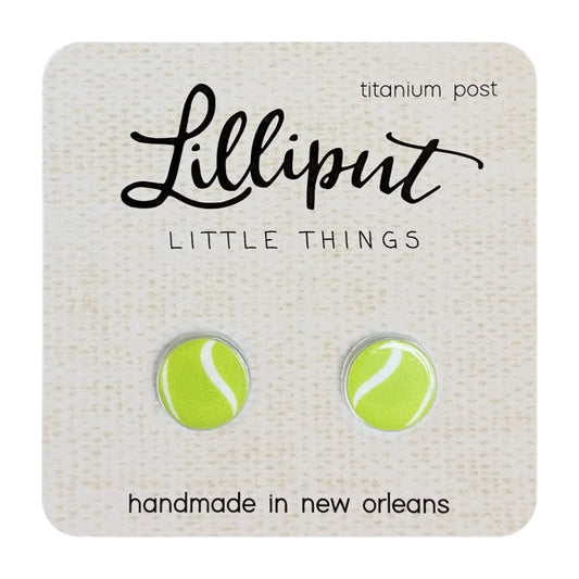 Tennis Ball - Lilliput Earrings